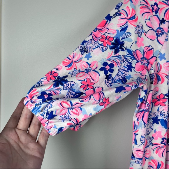 Lilly Pulitzer Easley Dress in Resort White Party Like A Lobstar Dress Large - Picture 6 of 12